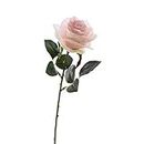 artplants.de Künstliche Rose Simony, zartrosa, Textil, 45cm, Ø 8cm - Kunstblume