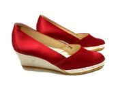 💥ESPADRILLAS💥Scarpe Donna Rosso⭐ZEPPA⭐Raso Wedge Schuhe Escarpin 女鞋 女性の靴
