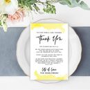 Koyal Wholesale Illuminating Yellow Watercolor Wedding Thank You Place Setting Cards For Table Reception, Family, Friends, 56-Pack | Wayfair