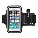 LOKO All Android and iOS Mobile Phones Universal Waterproof Hand Fitness Armband Case for Running Hiking Jogging Sports and Gym Activities, Up to 6.5inch (Black)