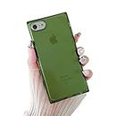 Cocomii Square Case Compatible with iPhone SE 2022/SE 2020/iPhone 8/7/6 - Luxury, Slim, Glossy, Show Off The Original Beauty, Anti-Yellow, Easy to Hold, Anti-Scratch, Shockproof (Clover Green)
