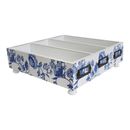 Wood 26cm Cutlery/Knick-Knack Tray Home/Kitchen Organiser Storage Blue/White