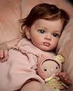 CJZYING Reborn Baby Dolls Girl - 22 Inch Lifelike Newborn Baby Dolls Silicone Weighted Body Gift for Kids Age 3+