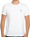 Ralph Lauren - Mens Standard Fit - Small Pony Crew Neck Cotton Jersey T-Shirt *15 Colours Available* White
