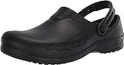 Shoes for Crews Unisex-Adult Clogs, Black (Zinc), 17 Women/15 Men