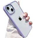 mobistyle Rubber, Plastic, Metal iPhone 14/iPhone 13 Back Cover, Enhanced Metal Camera Guard Shockproof Back Cover Case Compatible for iPhone 14/iPhone 13 (Metal Purple)