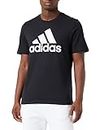 adidas Essentials Single Jersey Big Logo T-shirt, Camiseta de manga corta Hombre, black/white, M