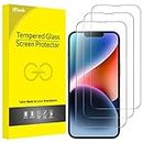 JETech Full Coverage Screen Protector for iPhone 14 6.1-Inch, 9H Tempered Glass Film Case-Friendly, HD Clear, 3-Pack