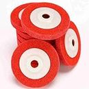 Inditrust Nylon fiber buffing disc 4 inch polishing pad abrasive, paint & rust remover sanding wheel accessories for angle grinder 115mm x 22.2mm PACK OF 15 PCS