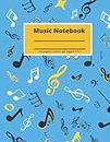 Music Notebook: Blank Sheet Music Notebook / Music Manuscript Paper Notebook for School& Musicians/12 staves per page/100 pages/8.5 x 11