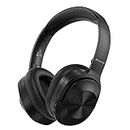 INFURTURE Q1 Active Noise Cancelling Headphones with Microphone，Wireless Over Ear Bluetooth Headphones, Deep Bass, Memory Foam Ear Cups, Quick Charge 40H Playtime, for TV, Travel