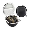 ZLiT EVA Hard Shell Shockproof Protective Storage Bag Carrying Case for Howard Leight Impact Sport Electronic Shooting Earmuff (Black)