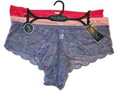 3 Pack Womens Lace Underwear by Delta Burke Intimates - Sizes 1X & 2X