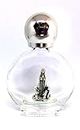 Botella de cristal con tapón plateado para agua bendita con aparición de la Virgen de Fátima, 90.294.90 013