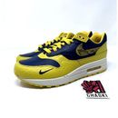 Nike Shoes | Nike Air Max 1 Prm Shoes Midnight Navy Varsity Maize Fj5479-410 Women 9.5 /Men 8 | Color: Blue/Gold | Size: 9.5