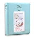 Stela [Instax Mini 64 page Photo Album] Pieces of Moment Book Album Compatible for Films of Fujiflm Instax Mini 7s 8 8+ 9 25 26 50s 70 90 10 11 30 55 20 50 7 LiPlay & Hello kitty (Ice Blue)