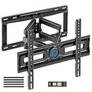 Pipishell Full Motion TV Wall Mount for Most 26-65 inch TVs up to 99 lbs, Pre-Assembled Wall Mount TV Bracket with Swivel & Tilt, 3 Bracket Heights, Max VESA 400x400mm, Fits 12″/16″ Wood Studs, PIMF4