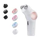 TheraFace PRO Microcurrent Facial Device - 8-in-1 Compact Face Massager, Facial Kit & Face Sculpting Tool with LED Light Therapy for Skin Tightening, Anti Wrinkle, Anti Aging & Skin Care (White)