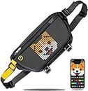 SMART DEAL Pixoo-Slingbag Crossbody Sling Backpack with App Controlled LED Screen Display, Waterproof Fashion Pixel Art Chest Bag for Outdoor