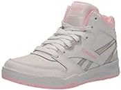 Reebok Girls Bb4500 Court Sneaker, FTWR White/Pink Glow/FTWR White, 7 Little Kid US