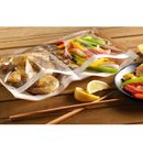 LK Packaging OSS1609DCP Ready. Chef. Go! Self Seal Cooking Bag w/ (2) Compartments - 16" x 9", Plastic, Clear/Printed