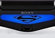 Play Station PS4 Lightbar Autocollant inversé Superman (noir)