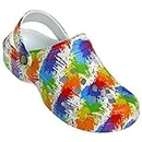 Dawgs Women's Loudmouth Beach Clogs | Lightweight | Ultra Soft | Arch Support | All Day Comfort (Drop Cloth, Numeric_8)