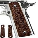 ZIB GRIPS Colt 1911 Pistol Grip, Full Size 1911 (Government/Commander) Impugnatura per pistola in noce fatta a mano in legno di noce Ars.04