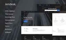 Amdesk - HelpDesk und Knowledge Base HTML-Vorlage