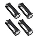 YINETTECH 4Pcs AAA Battery Holder Battery Storage Adapter Case Cylindrical Battery Holder Accessories for Flashlight Torch Toys Lamps