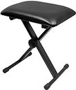 Greenpro Keyboard Bench and Piano Stool, Adjustable X Style Padded Cushion Piano Bench in Black