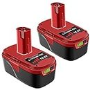 ADVTRONICS 2 Pack 19.2V 5.0Ah Lithium C3 Replacement Battery Compatible with Craftsman 19.2 Volt Battery 130279005 130235030 11375 11376 11045 1323903 130211004