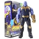 AS TOYS Marvel Avengers Action Figure Toy Set for Boys & Girls. 7-Inch Superhero Action Figure Toy with Lights. (Pack of 1 Piece) (Thanos)
