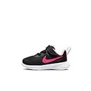 NIKE Revolution Sneaker, Black Hyper Pink Pink Foam, 3.5 UK Child