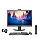 (Refurbished) Lenovo ThinkCentre 19" All-in-One Desktop Computer Set(Intel Core i5 6th Gen|8 GB DDR4 RAM|1TB HDD |19" HD Monitor|Tiny CPU|KB & Mouse| HD Webcam|Speakers|WiFi|Windows 11|MS Office)