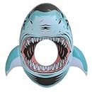 Inflatable Shark Float,Ride on Pool Party Lounge Toys for Kids Adults,Giant Inflatable Swimming Ring Swimming Pool Float Summer Water Fun Shark Floaties