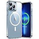 ESR Hybrid Case with HaloLock, Compatible with iPhone 13 Pro Max, Magnetic Wireless Charging, Military-Grade Protection, Scratch-Resistant Back, Classic Series, Clear