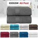 Jumbo Large Bath Sheets 100% Cotton Soft Shower Towels 650GSM Hotel Quality