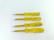 advancedestore 818 Tester, Yellow, 4 Pieces, mm tester Checker-Electricity