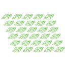 Lindos clips de notas de hoja verde de 30 piezas