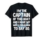 Captain Boater Boating Pontoon Summer Vacation Gift Tee T-Shirt