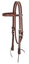 Weaver Leather unisex adult Browband Headstall, Brown, Horse US