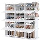 HOMIDEC Shoe Rack, 3x7 Tier Shoe Storage Cabinet 42 Pair Plastic Shoe Shelves Organizer for Closet Hallway Bedroom Entryway