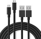 JTMM 2 Packs Replacement USB Charger Cable for Fire Tablets Kindle eReaders, Fire HD 8 HD 10, Kindle Paperwhite Voyage Oasis (Made Before 2019) and other Device(Micro USB Cable-3.3ft)
