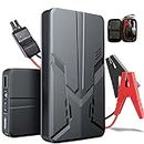 YiYLunneo 30000mAh 12V UltraSafe Portable Lithium Car Jump Starter (up to 6.0L Gas and 3.0L Diesel), Battery Booster Power Pack, Emergency (Black) (BLY-JGL)
