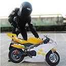Mini Motorcycle,49cc 2 Stroke Mini Gas Pocket Bike,High Brightness Dual Headlights Fashionable with Strong Dual Brake,Racing Max Speed 20Mph Toy Pocket Gas Motorbike,for Kids&Youth