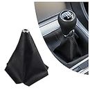 Dustproof Car Shift Knob Cover, Protects Gear Shift Knob & Decorate Car Interior,Universal Gear Shift Cover for Most Manual Transmission Car Truck SUV (Black)