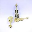 EPARTY-20 PCS Miniature Violin Model Replica with Stand and Case Dollhouse Accessories Mini Musical Instrument Ornaments Christmas Gifts
