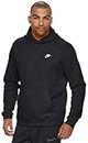 Men's Nike Club Fleece Pullover Hoodie (BLACK, XL)