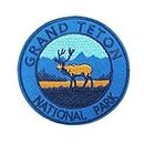 Grand Teton National Park Embroidered Iron on Patch Outdoor Life Hiking Camping Souvenir